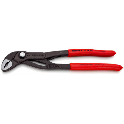 Pince multiprise Cobra®…matic - Avec ressort - 250mm - Gainage PVC - KNIPEX | 87 11 250