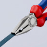 Pince universelle 180mm avec tranchant - Gainage bi-matière - Chromée - KNIPEX | 03 05 180