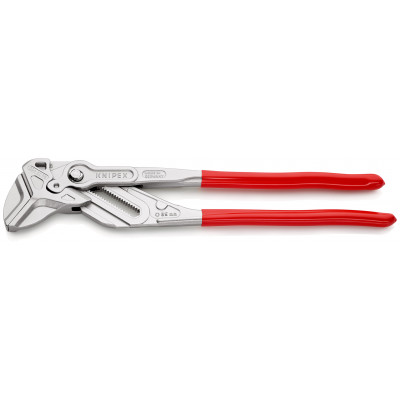 Pince-clé 400mm - Gainage PVC - Chromée - Capacité 85mm - KNIPEX | 86 03 400