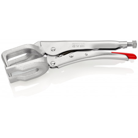 Pince-étau à souder - 280mm - Zinguée brillante - Capacité 65mm - KNIPEX | 42 14 280