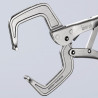 Pince-étau à souder 280mm - Bords hauts - Zinguée brillante - Capacité 90mm - KNIPEX | 42 34 280