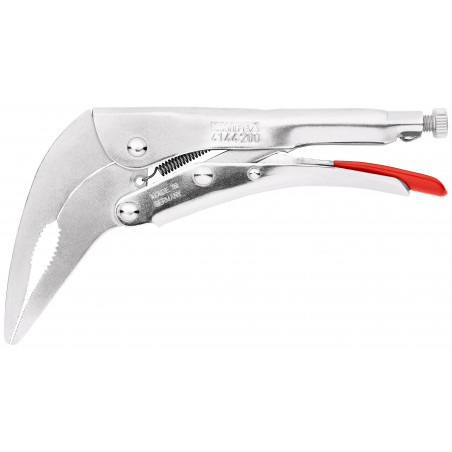 Pince-étau universelle - 200mm - Becs longs coudés 70° - Zinguée - Cap. 30mm - KNIPEX | 41 44 200