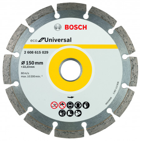 10 Disqu Diama Univers BOSCH 150 X22,23X7 - BOSCH | 2 608 615 042