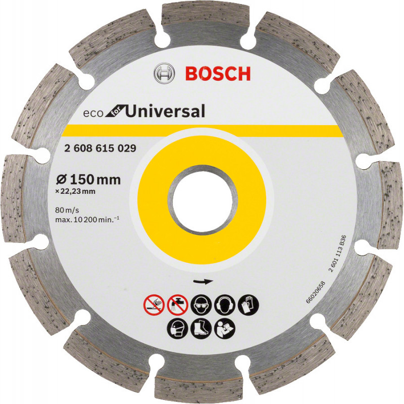 10 Disqu Diama Univers BOSCH 150 X22,23X7 - BOSCH | 2 608 615 042
