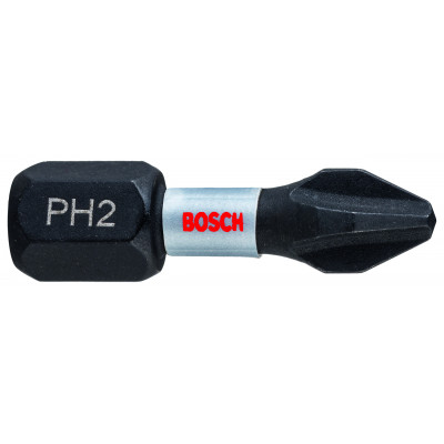 2 embouts de vissage qualité Impact PH2 emmanchement hexagonal 25mm - BOSCH | 2 608 522 403