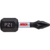2 embouts de vissage qualité Impact PZ1 emmanchement hexagonal 25mm - BOSCH | 2 608 522 400