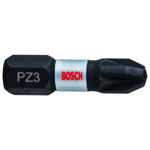2 embouts de vissage qualité Impact PZ3 emmanchement hexagonal 25mm - BOSCH | 2 608 522 402