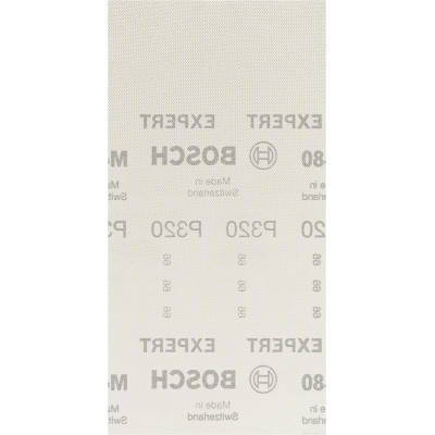 10 feuilles abrasives rectangul. bois et peinture net M480 EXPERT 115X230mm G320 - BOSCH | 2 608 900 768