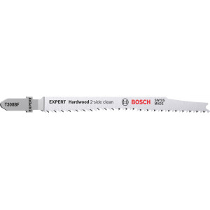 25 Lames scie sauteuse EXPERT BIM Sans éclat Bois dur 117mm T308BF - BOSCH | 2 608 900 545