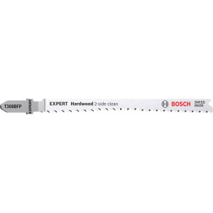 25 Lames scie sauteuse EXPERT BIM Sans éclat Bois dur 117mm T308BFP - BOSCH | 2 608 901 181