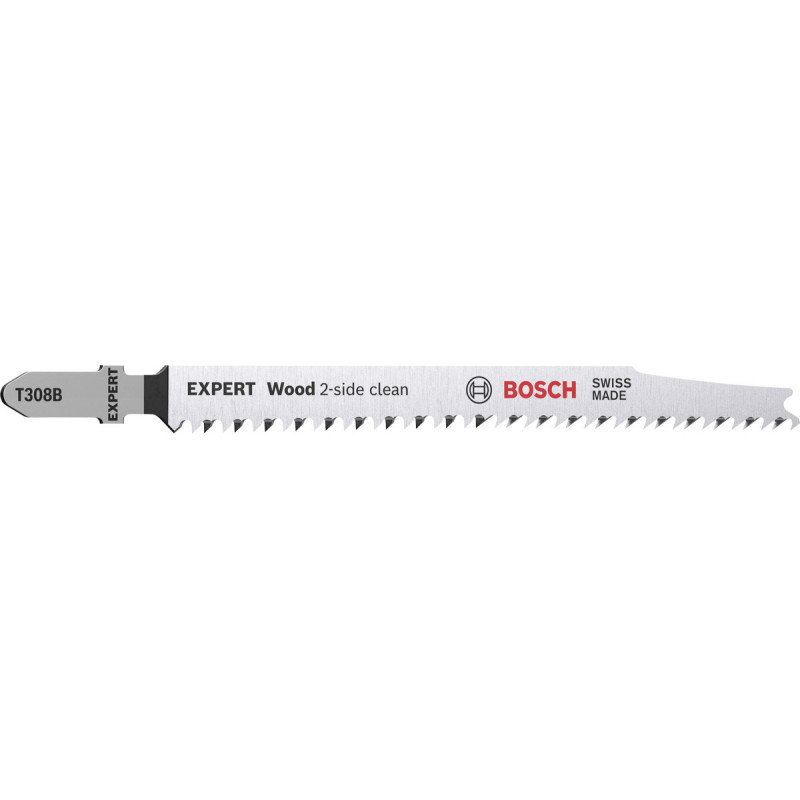 25 Lames scie sauteuse EXPERT HCS Sans éclat Bois 117mm T308B - BOSCH | 2 608 900 552