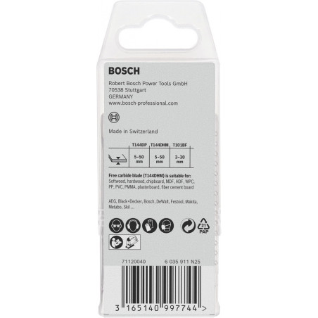Coffret 14+1 lames scie sauteuse spécial bois - BOSCH | 2 607 011 436