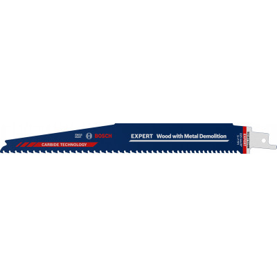 1 Lame scie sabre EXPERT Carbure Démolition Bois & Métal 225mm S1167XHM - BOSCH | 2 608 900 398
