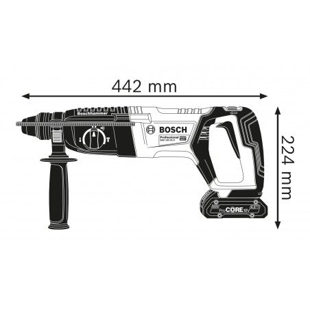 Perforateur sds-plus gbh 18v-26d solo carton - BOSCH | 0 611 916 001