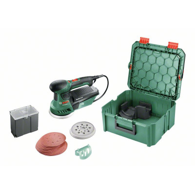 Ponceuse excentrique PEX 300 AE + 1 boîte à rangement SystemBox taille M - BOSCH | 0 603 3A3 006