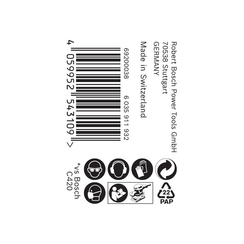 1 rouleau abrasifif bois et peinture C470 EXPERT 93x50 000mm G120 - BOSCH | 2 608 900 972