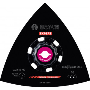 Plateau de ponçage EXPERT StarlockMax Carbure Multimaterial 116mm MAVZ116RT4 - BOSCH | 2 608 900 053