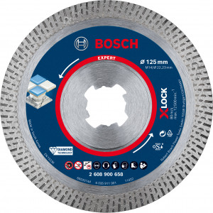 Disque diamant XLOCK Hard Ceramic EXPERT 125x22,23x1.6x10mm - BOSCH | 2 608 900 658