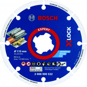 Disque à tronçonner X-LOCK Expert Diamond Metal Wheel 115 x 22,23 mm - BOSCH | 2 608 900 532