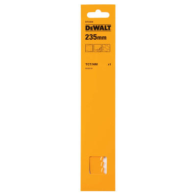 Lame de Scie Sabre à Denture Au Carbure de Tungstène 228mm - Dewalt | DT2335