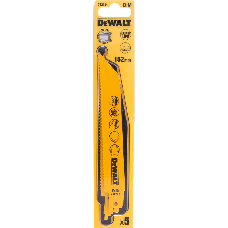 Lame de Scie Sabre Bim Pour La Coupe Du Métal 152mm - Dewalt | DT2384