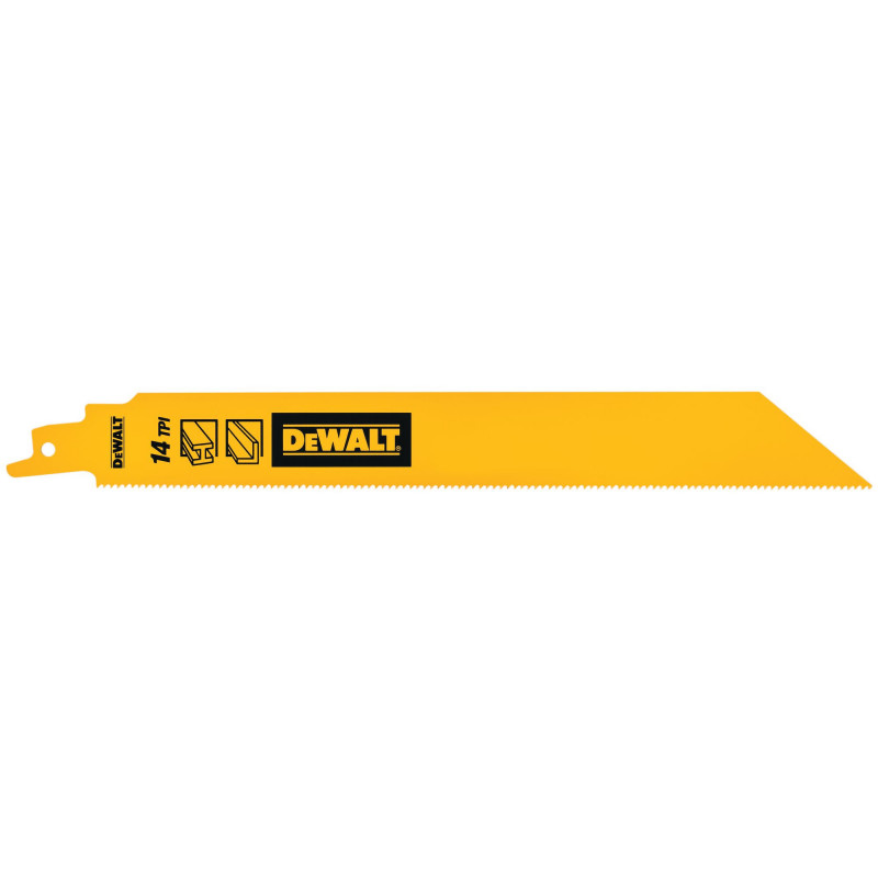 Lame de Scie Sabre Bim Pour La Coupe Du Métal 228mm/14TPI - Dewalt | DT90387