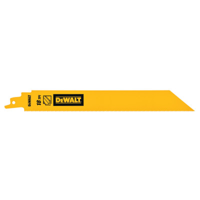 Lame de Scie Sabre Bim Pour La Coupe Du Métal Épais 228mm/18TPI - Dewalt | DT90388