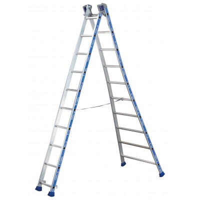Echelles Platinium transformable 2 plans 2x8 échelons Tubesca-Comabi | 02442608