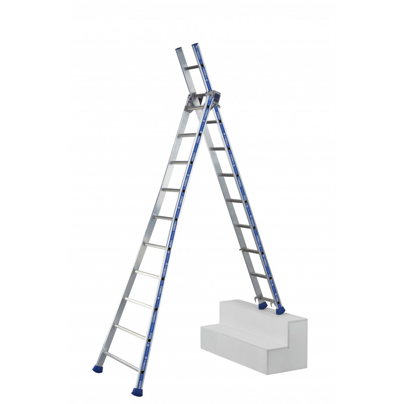 Echelles Platinium transformable 2 plans 2x12 échelons Tubesca-Comabi | 02442612
