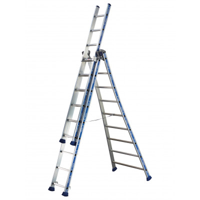 Echelles Platinium transformable 3 plans 3x9 échelons Tubesca-Comabi | 02443609