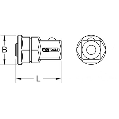 Adaptateur RING STOP® GEARplus®, 1/2'' KS Tools | 503.4298