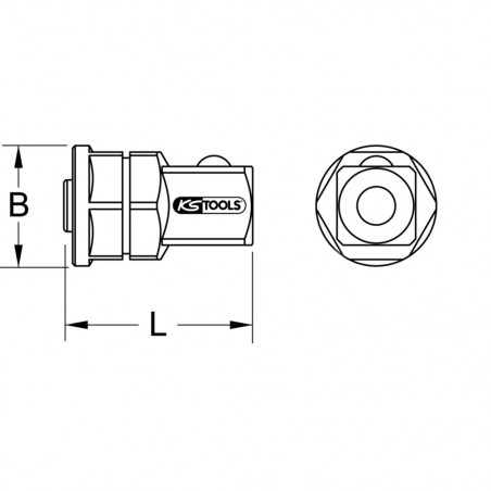 Adaptateur RING STOP® GEARplus®, 1/2'' KS Tools | 503.4298