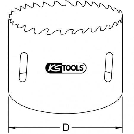 Scie cloche, Ø79 mm KS Tools | 129.5079