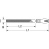 Lime plate demi-douce  emmanchée , L.350 mm KS Tools | 157.0008