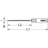 Lime carrée bâtarde emmanchée , L.200 mm KS Tools | 157.0325