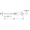 Chasse goupille bruni avec poignée grip, 8 mm -Longueur 225 mm- KS Tools | 156.0008