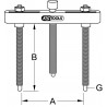 Potence de décolleur de roulements 100 - 360 mm - KS Tools | 605.0115