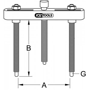 Potence hydraulique pour décolleur de roulements 100 - 360 mm - KS Tools | 605.0303