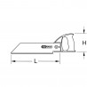 Monture de scie pour PVC 18" 450mm - KS Tools | 907.1106