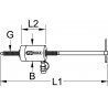 Vérin hydraulique avec poignée coulissante L,790 mm KS Tools | 640.0180