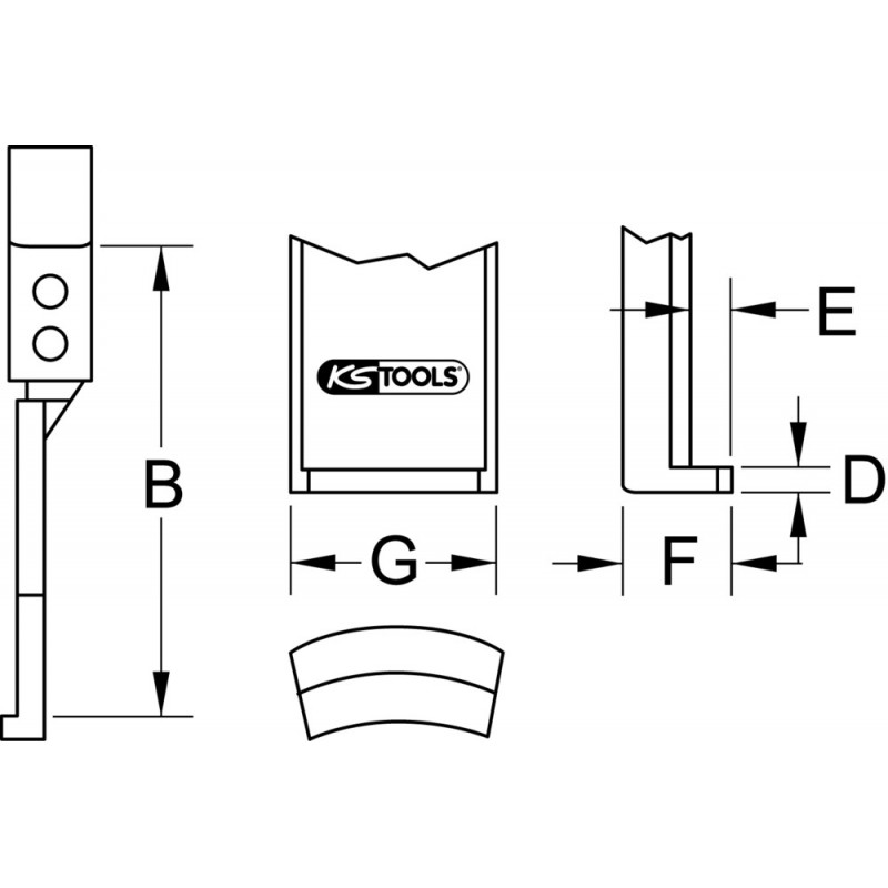 Griffe 400 mm KS Tools | 645.0262