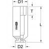 Douille longue à chocs 6 pans 3/4'', 27 mm KS Tools | 515.1427