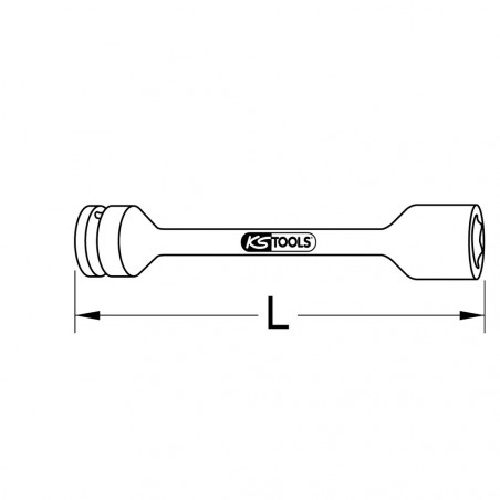 Douille spéciale écrous abîmés 1/2'', 22 mm KS Tools | 913.1294