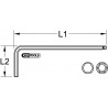 Clé mâle 6 pans à tête sphérique extra-longue, 5 mm KS Tools | 151.3105
