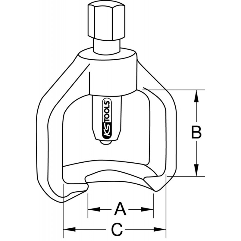 Extracteur universel de rotules 40 mm KS Tools | 670.0104