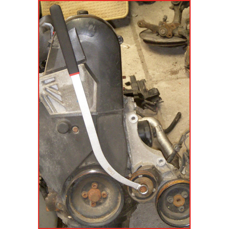Clé Pour Poulies KS Tools 150.1217 - Longueur 460 Mm, Taille E12 - Chrome Vanadium, Poignée Caoutchouc