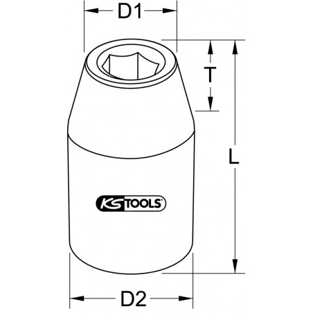 Douille porte-embouts ULTIMATE 1/2", 5/16" - KS Tools | 922.1298