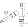 Douille tournevis ULTIMATE TORX percé 3/8", L.110 mm - T55" - KS Tools | 922.3834