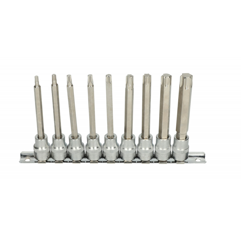 Rail de 9 tournevis tournevis TORX 3/8", T20 à T60" - KS Tools | 922.3896