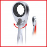 Clé mixte courte à cliquet réversible GEARplus®, 13 mm KS Tools | 503.4636